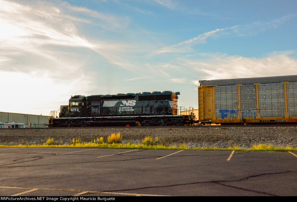 NS SD40-2 Locomotive in the yard